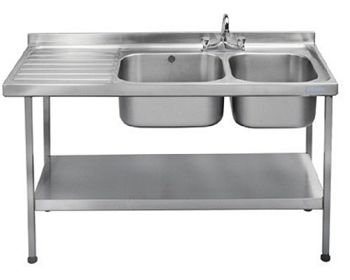 Franke Sissons Catering Sink with Left Hand Drainer 1500x600